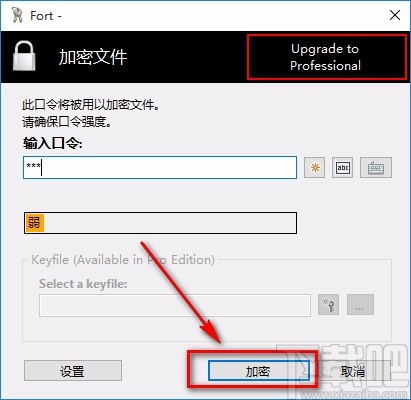 Fort Home Edition加密PDF文件的方法