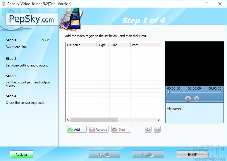 Pepsky RMVB Video Joiner合并视频的方法