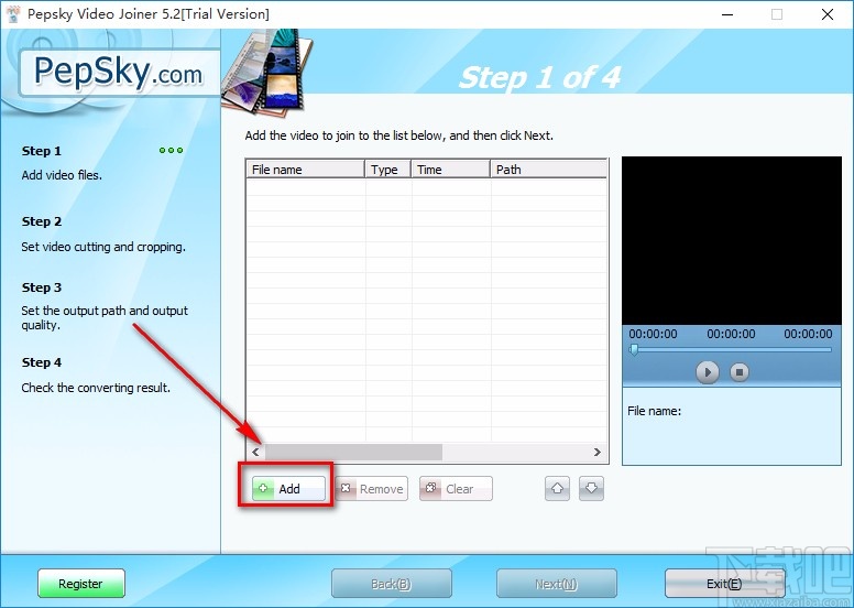 Pepsky RMVB Video Joiner合并视频的方法