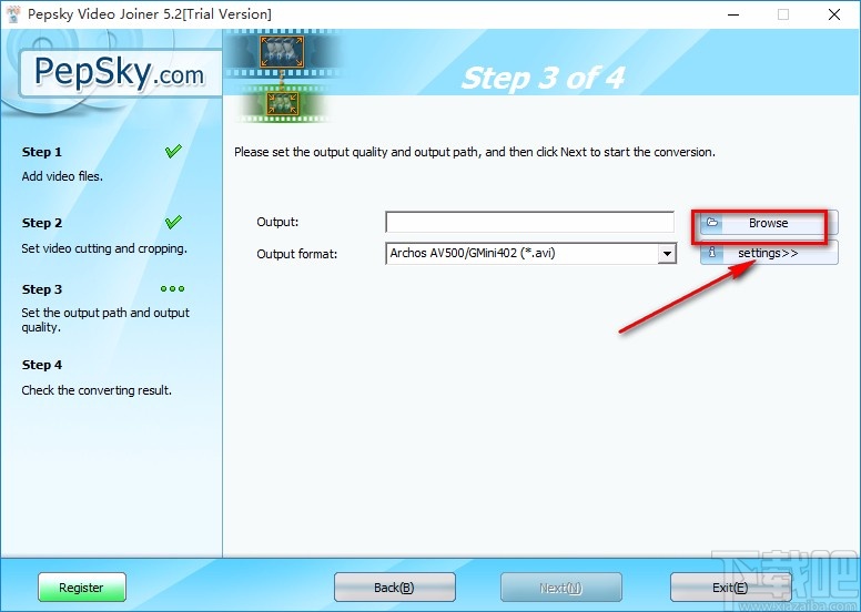 Pepsky RMVB Video Joiner合并视频的方法