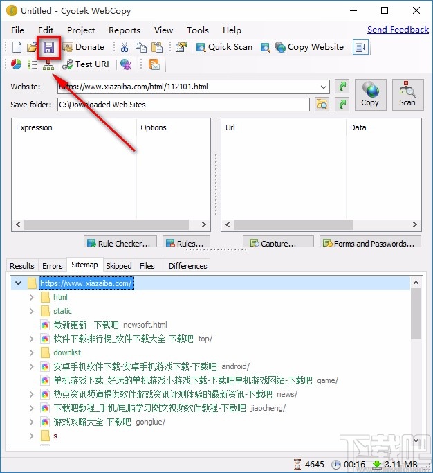 Cyotek WebCopy复制网站的方法