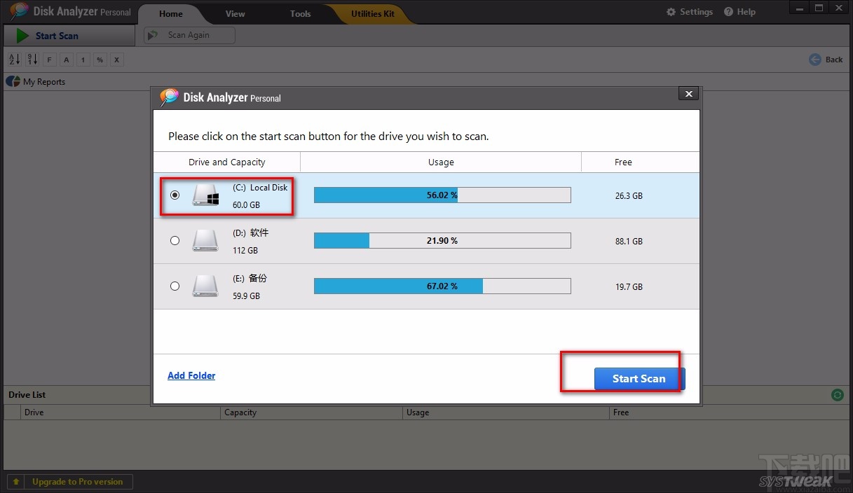 Disk Analyzer Pro删除垃圾文件的方法
