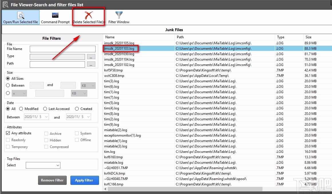 Disk Analyzer Pro删除垃圾文件的方法