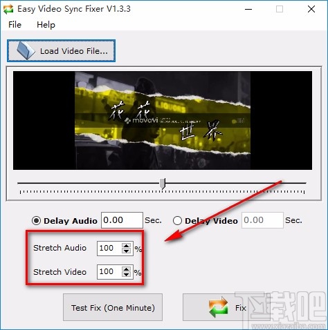 Easy Video Sync Fixer调整音频与视频同步播放的方法