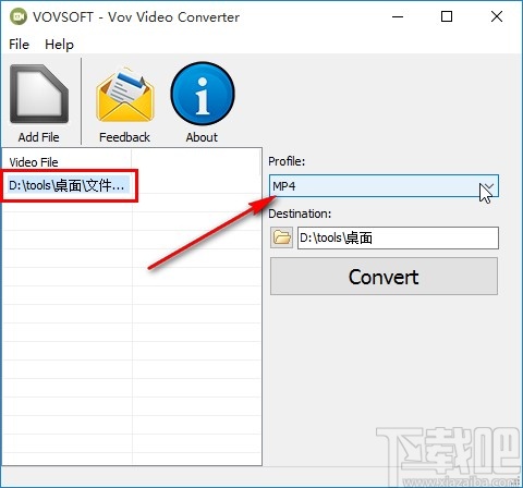 VovSoft Video Converter转换视频的方法