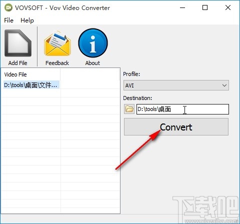 VovSoft Video Converter转换视频的方法