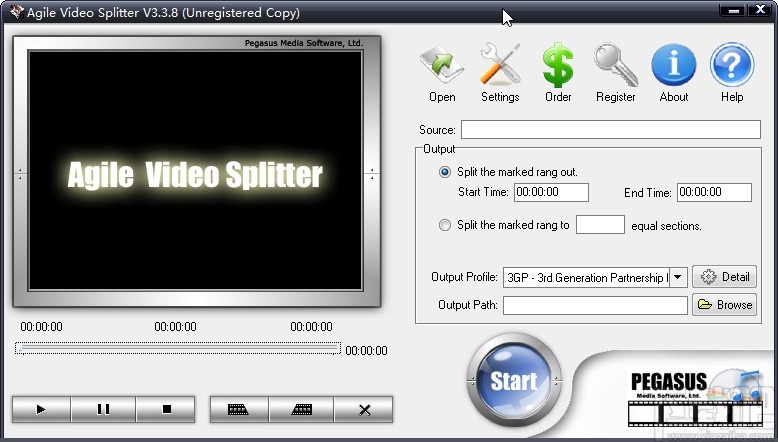 Agile Video Splitter分割视频的方法
