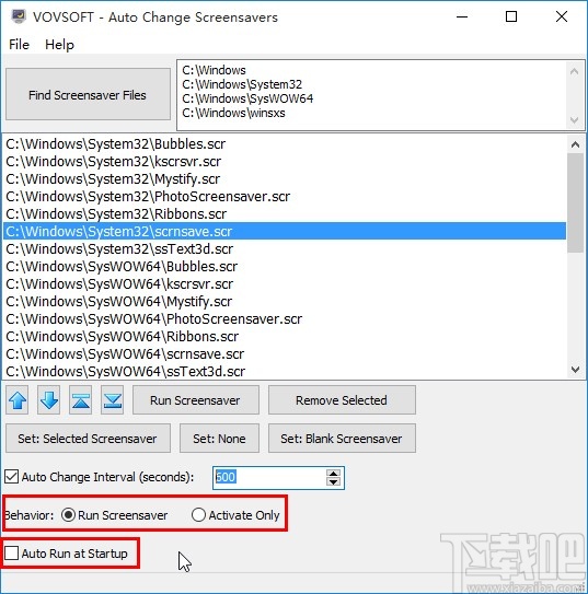 Auto Change Screensavers的使用方法