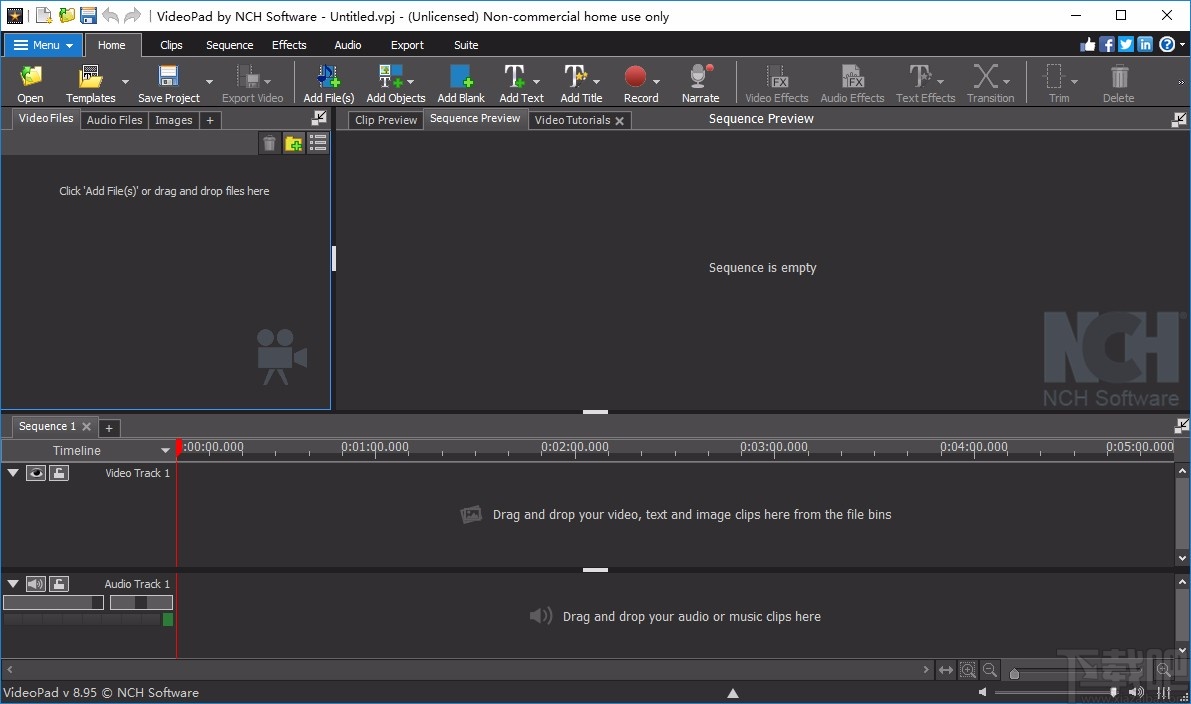 VideoPad Video Editor给音频添加淡入效果的方法