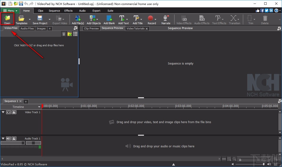 VideoPad Video Editor给音频添加淡入效果的方法