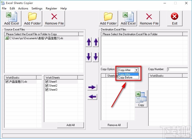 Excel Sheets Copier复制表格的方法