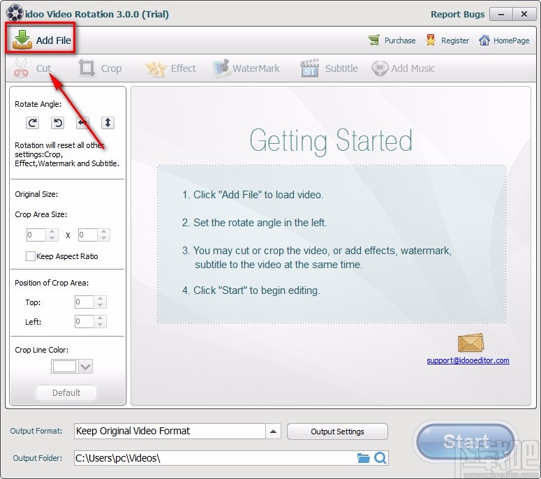 idoo Video Rotation旋转视频的方法