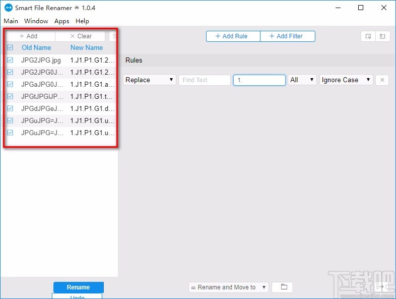 Qiplex Smart File Renamer批量重命名图片文件的方法