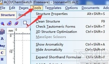 chemsketch画分子式的方法步骤