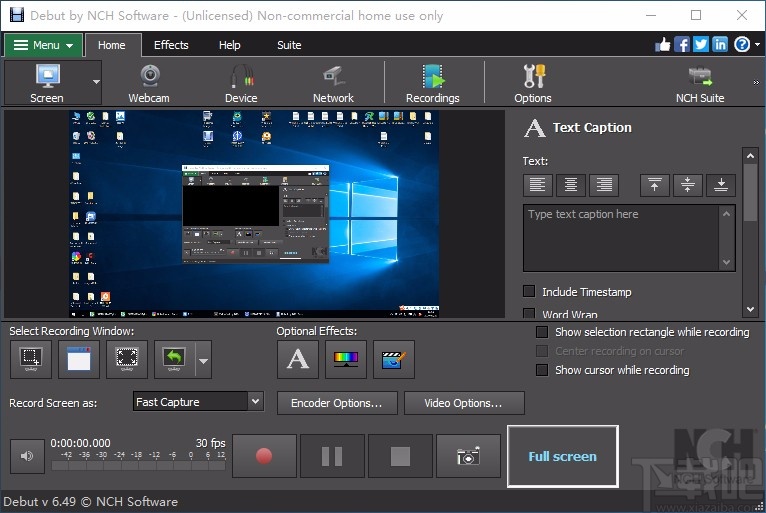 Debut Video Capture Software设置默认保存路径的方法