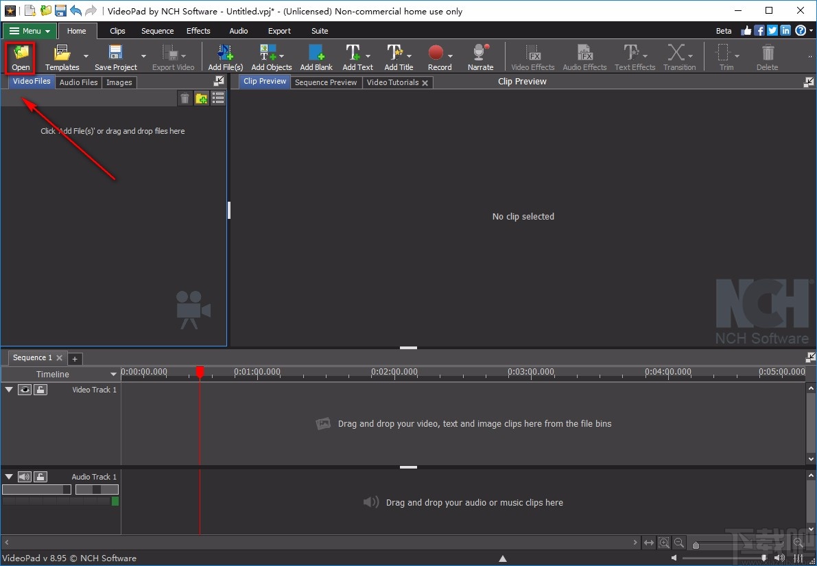 VideoPad Video Editor分割视频的方法