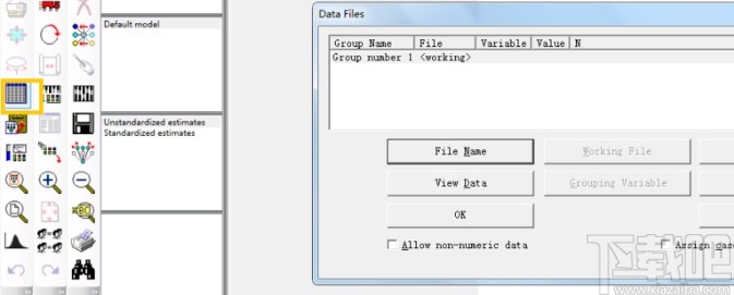 amos导入数据的操作方法