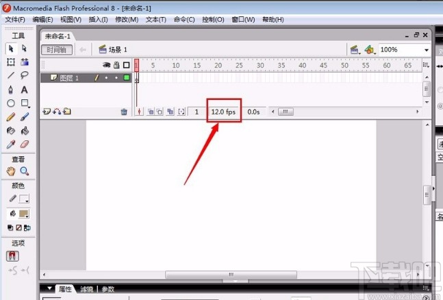 Adobe flash修改帧频的方法