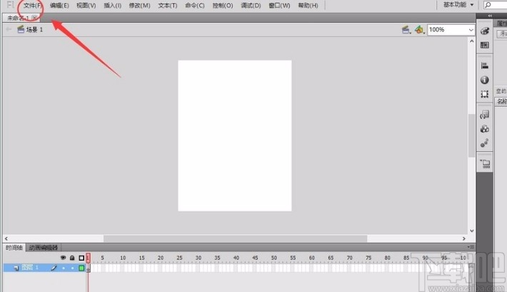 Adobe flash将图片导入到库的方法