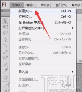 Adobe flash设置场景背景颜色的方法