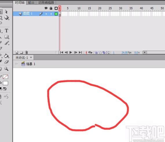 Adobe flash设置场景背景颜色的方法
