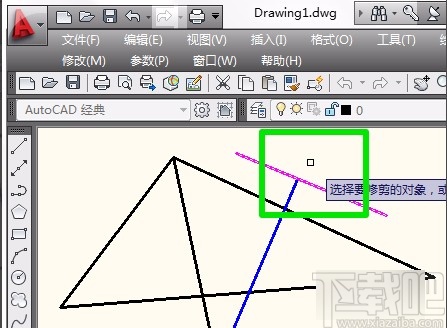 AutoCAD删除多余线段的方法