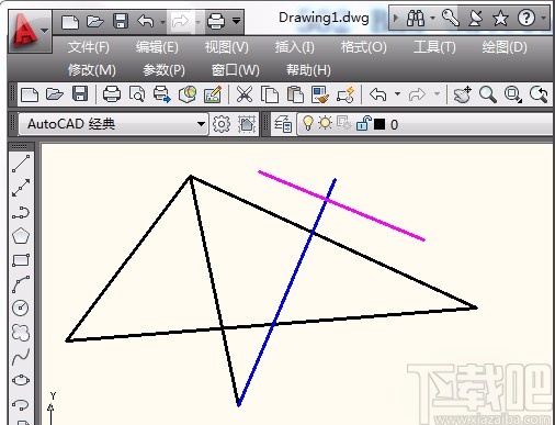 AutoCAD删除多余线段的方法