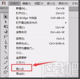 Adobe flash导入音乐的方法