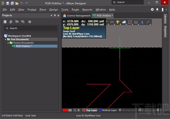 altium designer在PCB中添加文字的方法