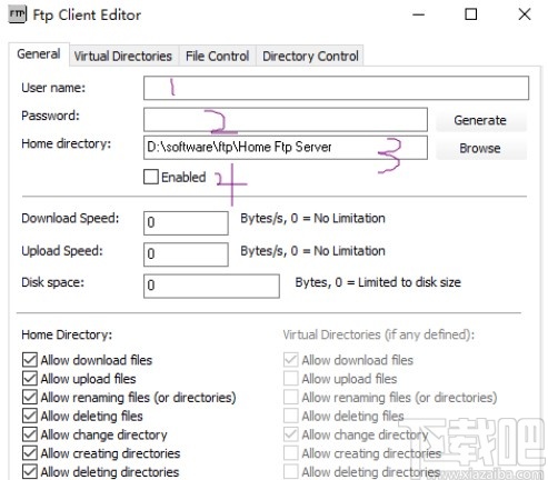home ftp server使用方法