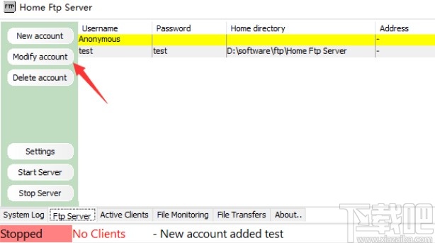 home ftp server使用方法