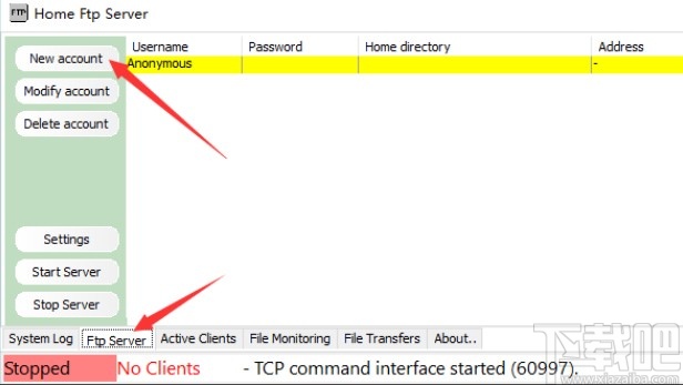 home ftp server使用方法