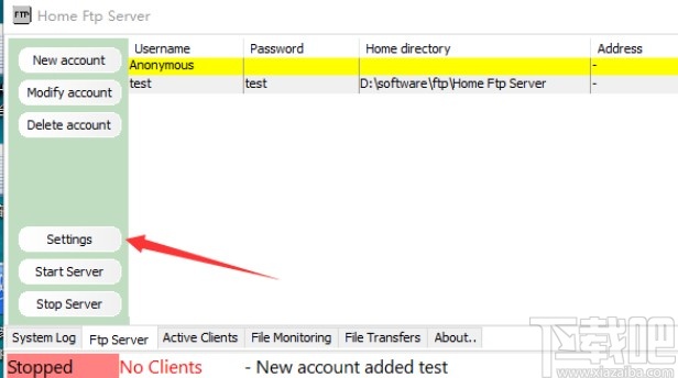 home ftp server使用方法