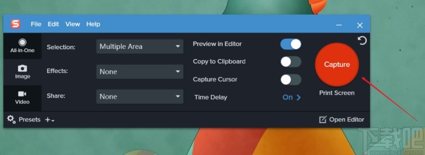 snagit同时截图多个区域的操作方法