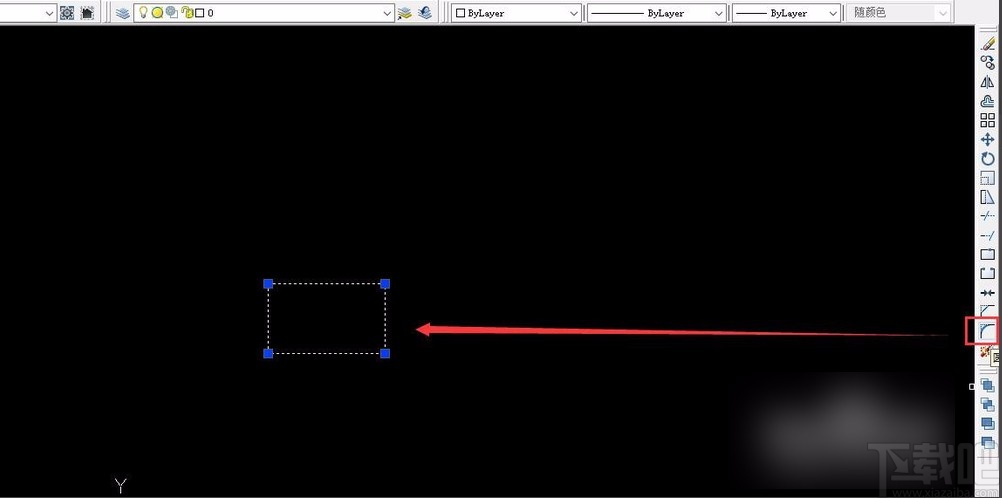AutoCAD画圆角的方法