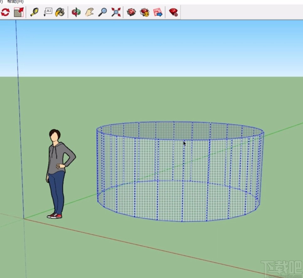 sketchup隐藏模型的方法
