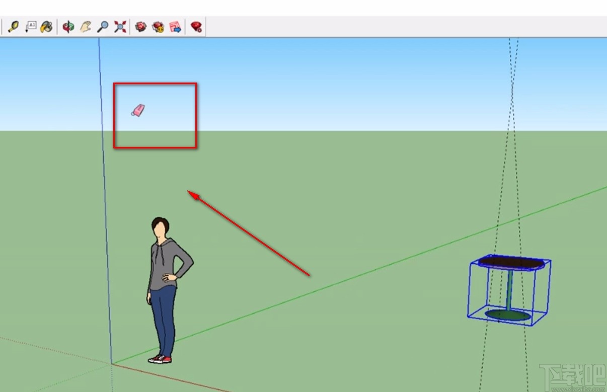 sketchup删除多余线条的方法