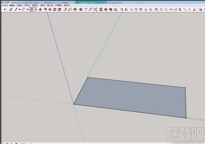 sketchup输入3D立体文字的方法