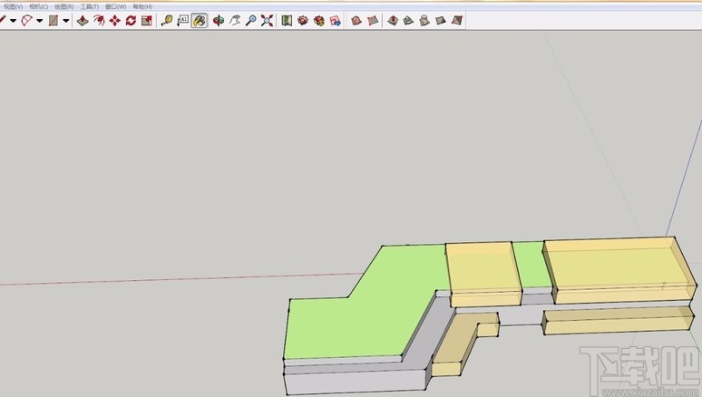 sketchup调整材质颜色和透明度的方法