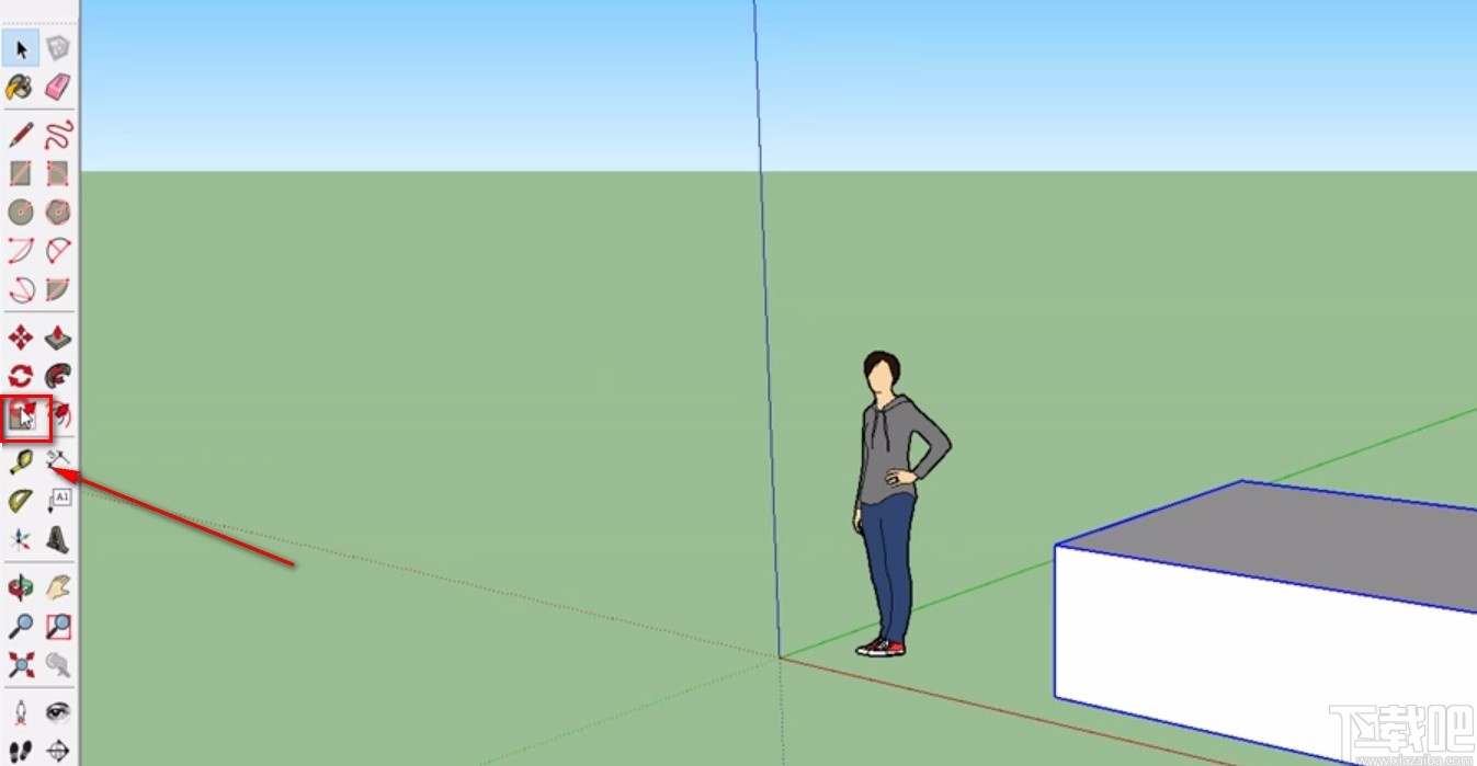sketchup缩放组件的方法