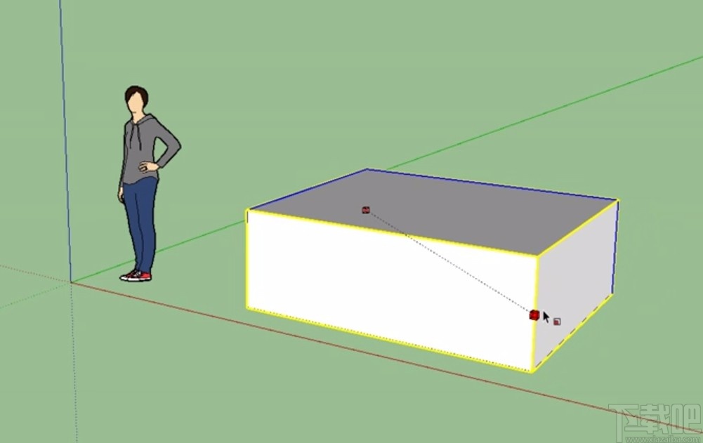 sketchup缩放组件的方法