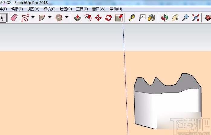 SketchUp设置背景颜色的方法