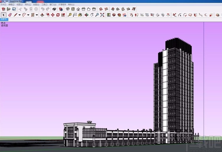 SketchUp调整天空颜色的方法