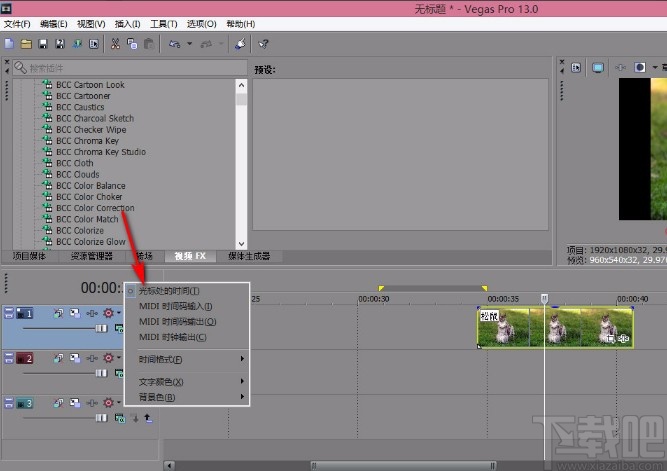 vegas设置标尺的方法
