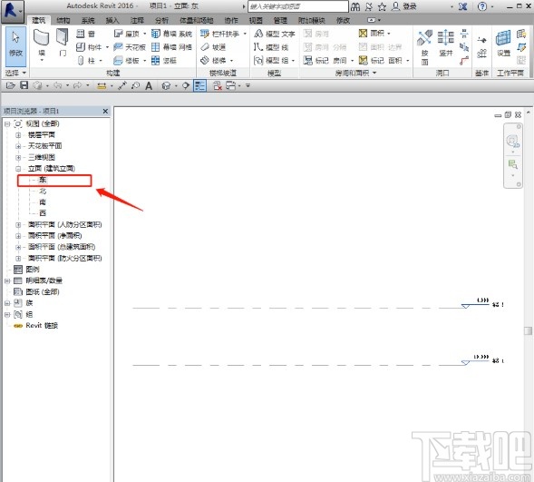 revit设置标高下标头的方法步骤
