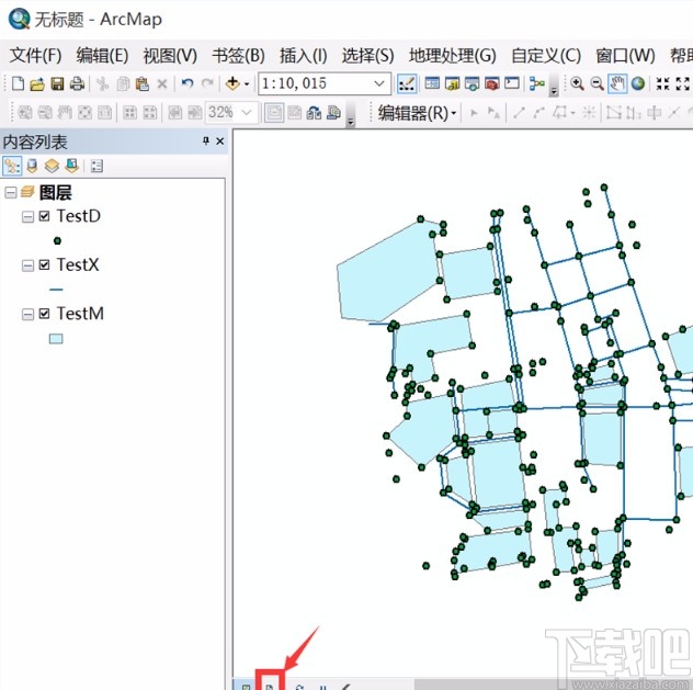 arcgis切换到布局视图的方法