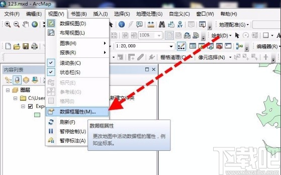 arcgis显示经纬度的方法