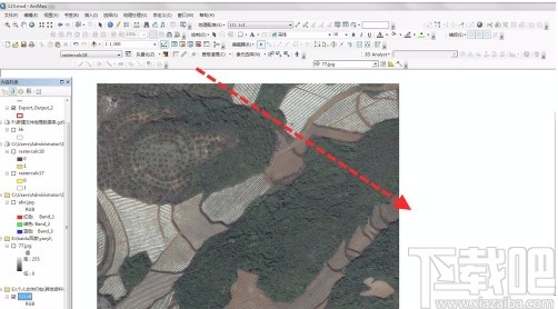 arcgis将影像背景设置为透明的方法