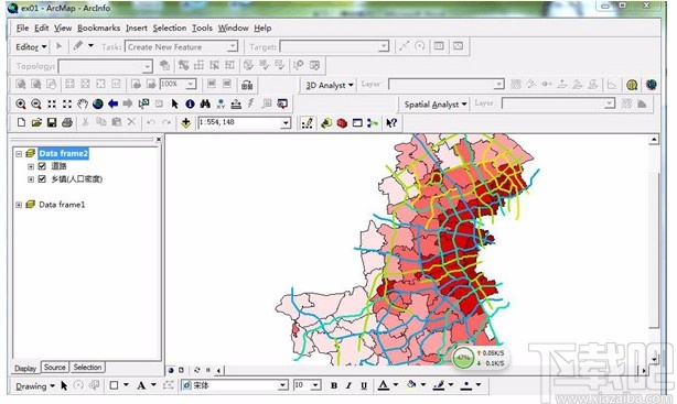 arcgis计算面矢量面积的方法