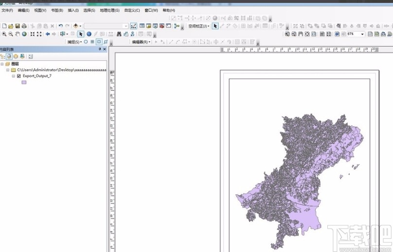 arcgis添加附图的方法
